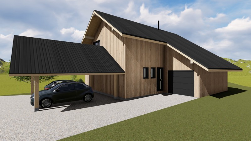 2019_projet ossature bois à BELLECOMBES EN BAUGES (73) (vue2)